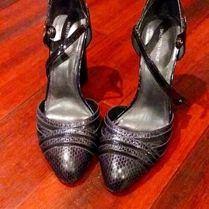 Saks fifth Ave Navy Blue Mary Jane's